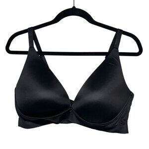 Soma Womens Enbliss Luxe Plunge Bralette XXL Black satin
